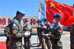 澳门太阳城网站：中国第19批赴黎巴嫩维和官兵获授联合国“和平勋章”